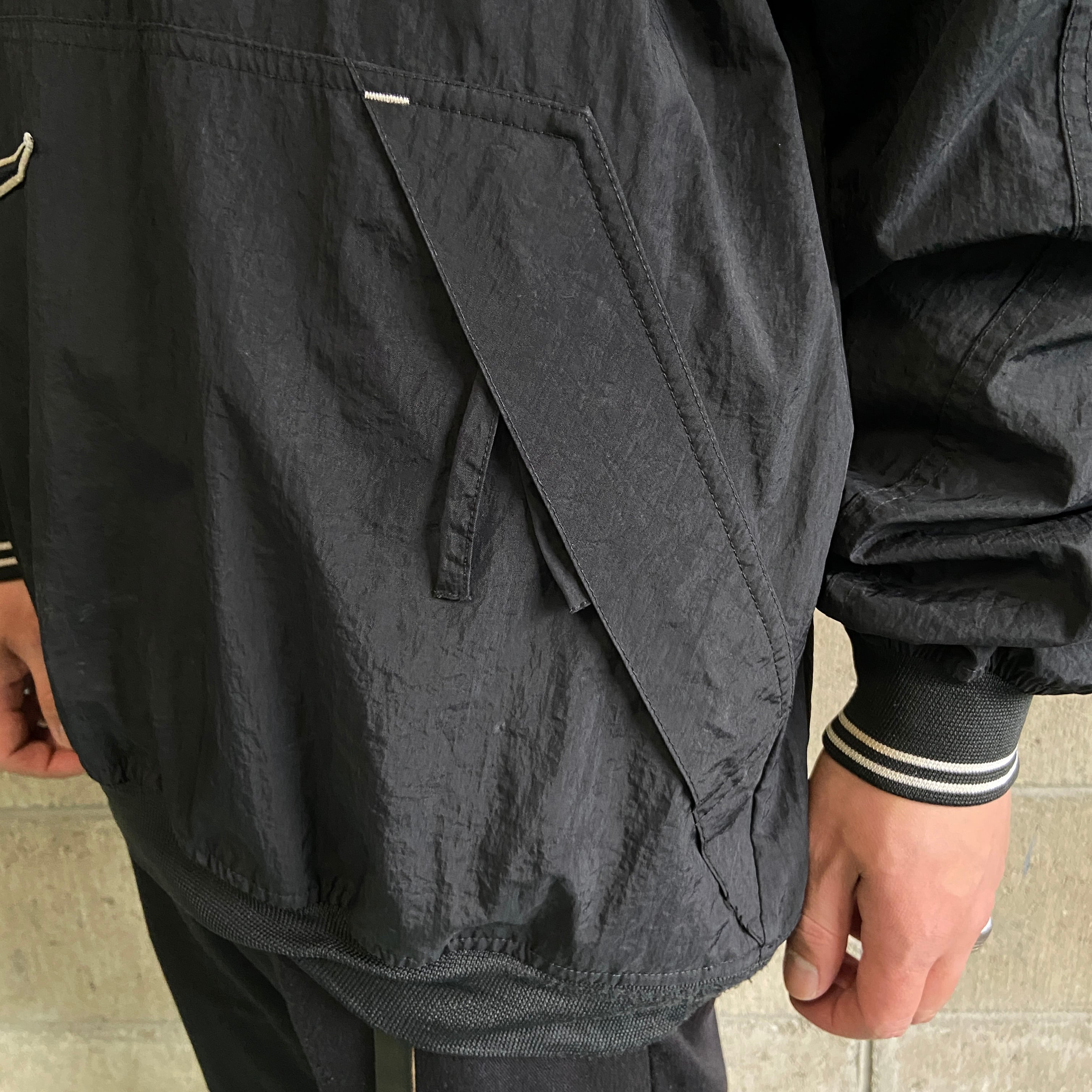 00年代 NIKE ナイキスウォッシュ刺繍 Vネック ウォームアッププル