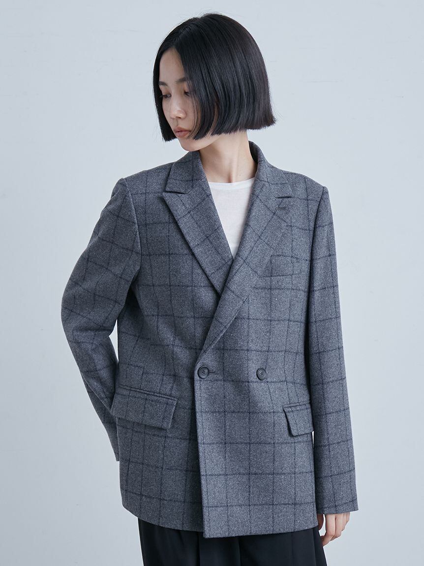 MIESROHE】ツィードダブルブレストジャケット | Kawashima Online Shop