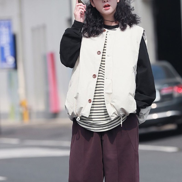 Round neck vest M13961
