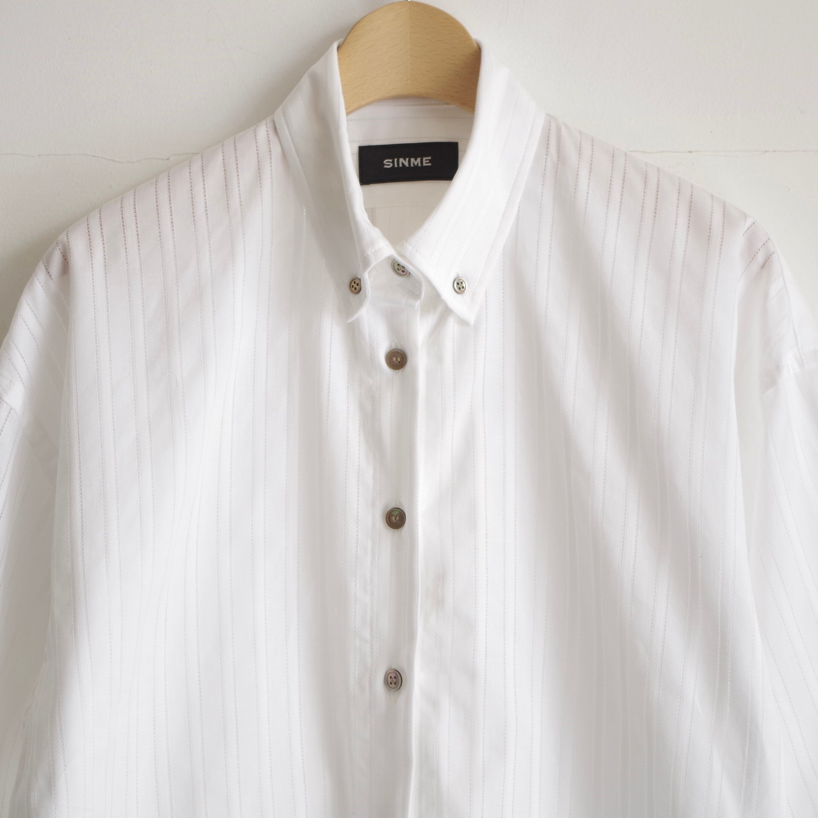 専用　sinme ストライプシャツ SINME ストライブH/Sシャツ | 1F Store