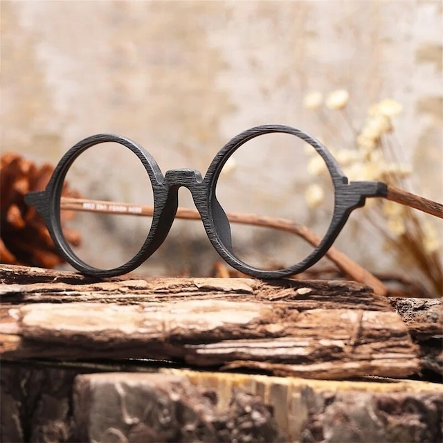 Wood Grain Glasses -round- / ウッド グレイン メガネ -ラウンド-　