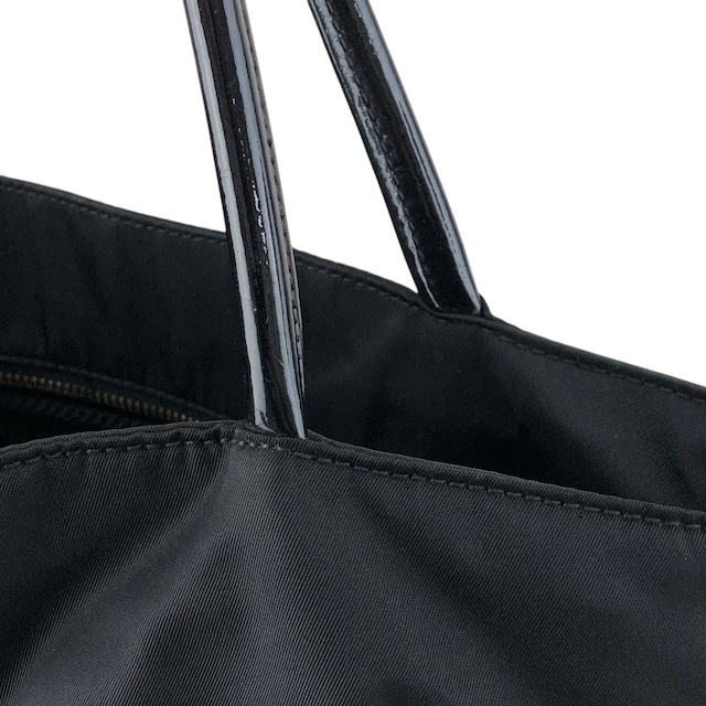 PRADA プラダ トートバッグ ブラック トライアングル ナイロン vintage ヴィンテージ オールド rvh4hv