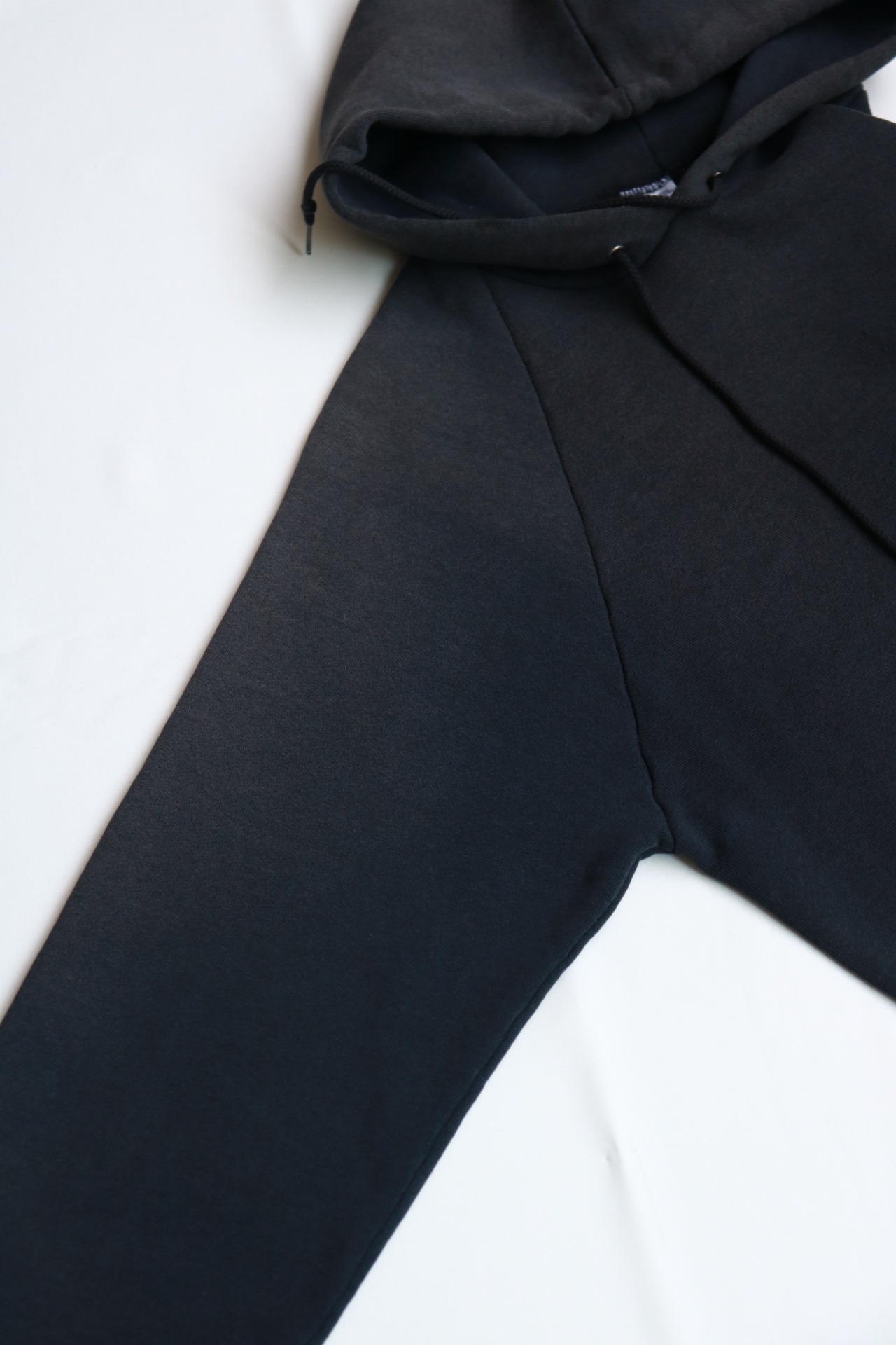 90s Fruit of the loom faded black hoodie