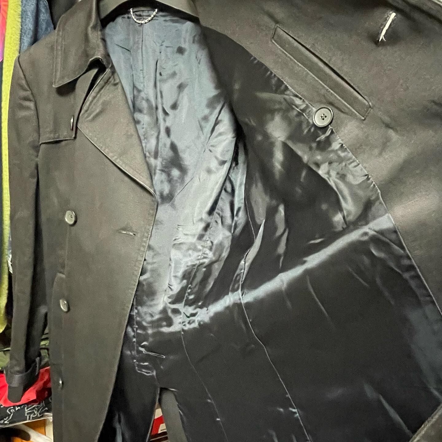 BALENCIAGA バレンシアガ トレンチコート ダブルコート ブラック 46