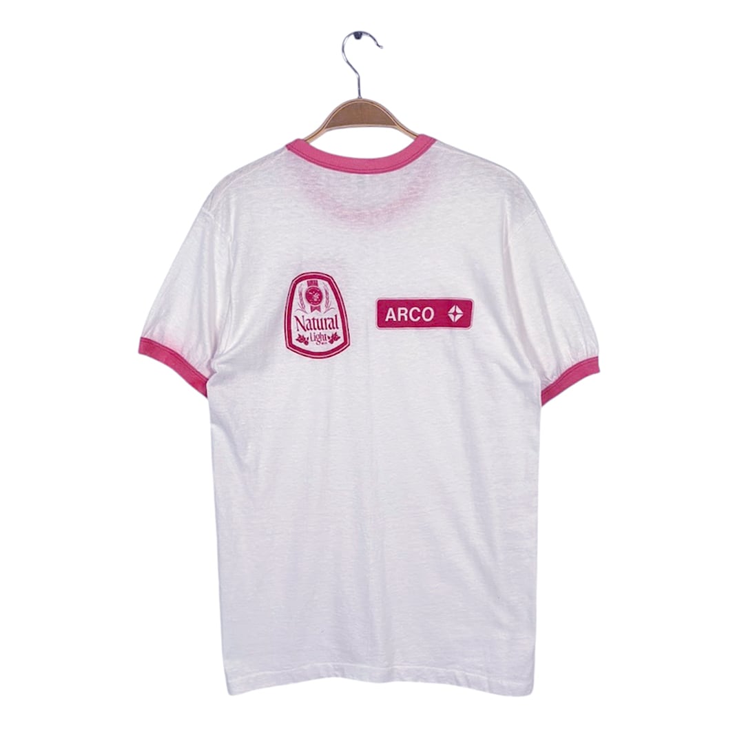 80s マラソンイベント USA製 リンガーTシャツ ヴィンテージ Tシャツ