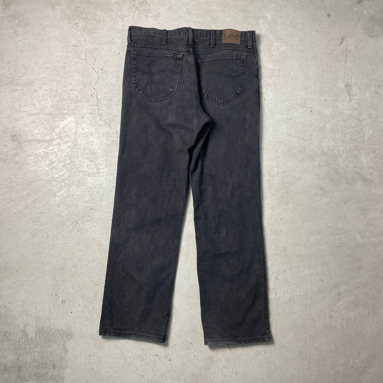 00年代 Lee リー ブラックデニムパンツ REGULAR FIT メンズW36 古着 