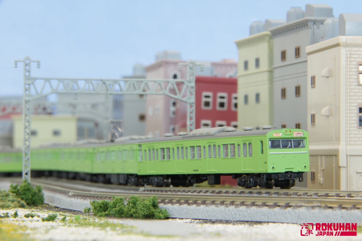 T022-6 国鉄103系 ウグイス 山手線タイプ 3両増結セット (JNR 103