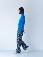 25aw 受注アイテム : RITSUKO KARITA - Louise flare hem pants〔louise〕Night garden