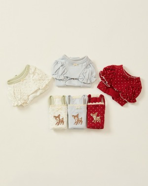 【予約】[ thesallyslaw ] Chloe Puff Romper｜Baby Blue