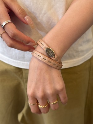 FENDI/ vintage leather bracelet.(o)