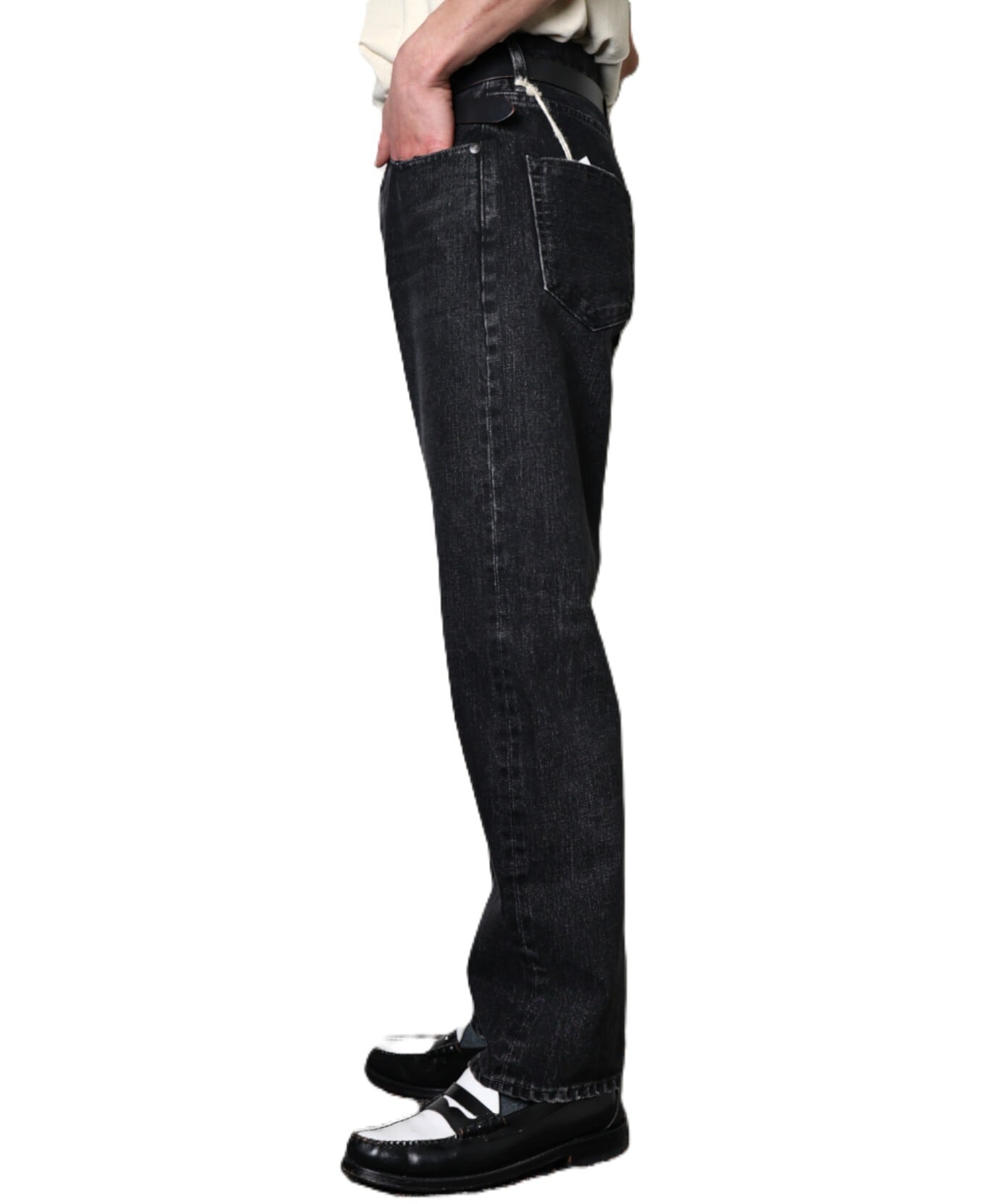 TANAKA / ST-126 THE STRAIGHT JEAN TROUSERS (BLACK SELVEDGE