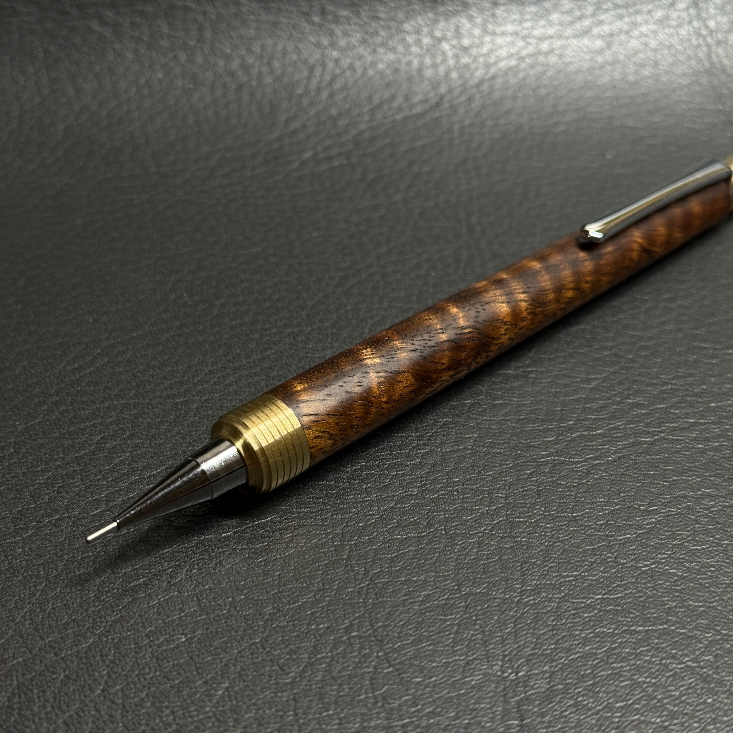 620ハワイアンコアカーリー PG-5用カスタム木軸 先端Φ11 真鍮 | handwood