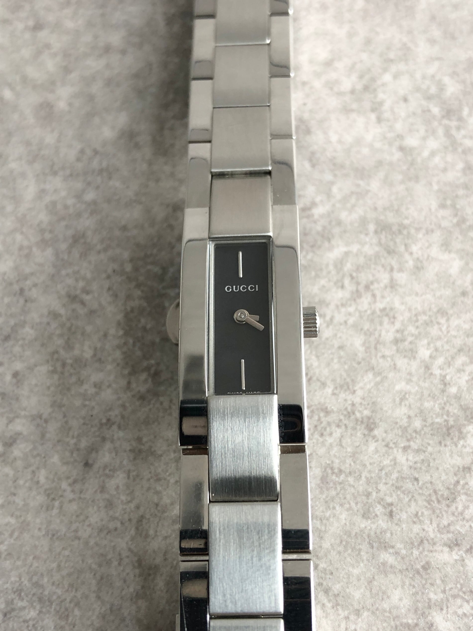 GUCCI グッチ 腕時計 シルバー スクエア ステンレススチール 4600L