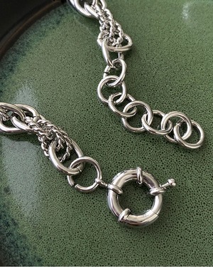 スパイラルチェーンネックレス A0621