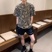 ゼブラ柄Tシャツ A4033