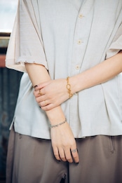 『繋がりの軌道』 orbit chain bracelet