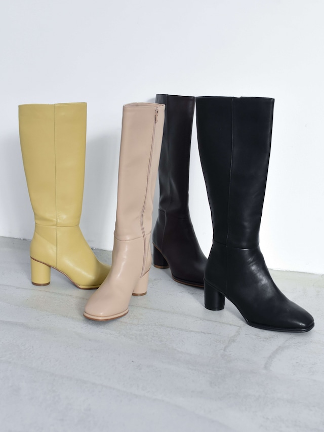 square toe long boots