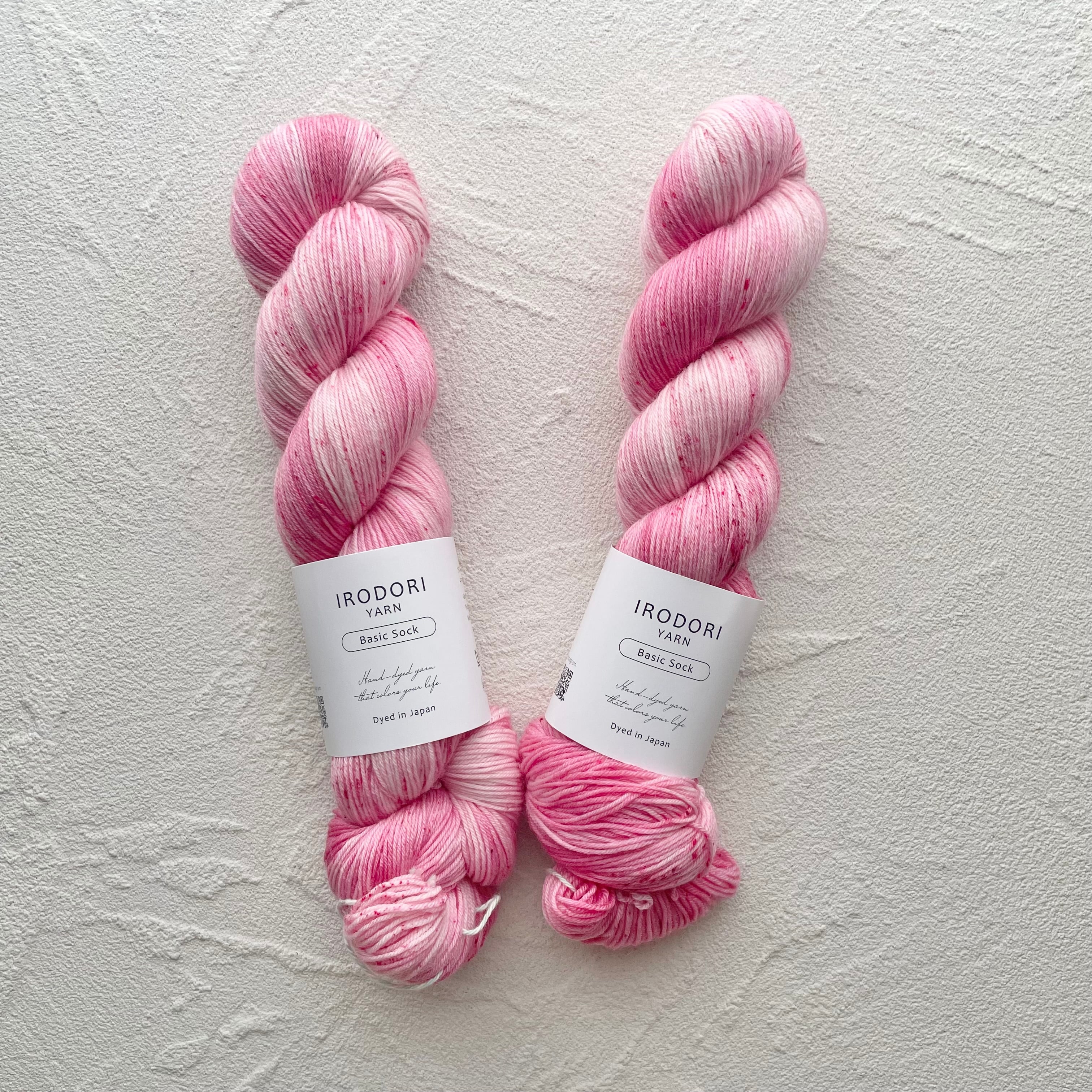 Basic Sock 【ストロベリーフィズ】 | IRODORI YARN | 手染め毛糸と