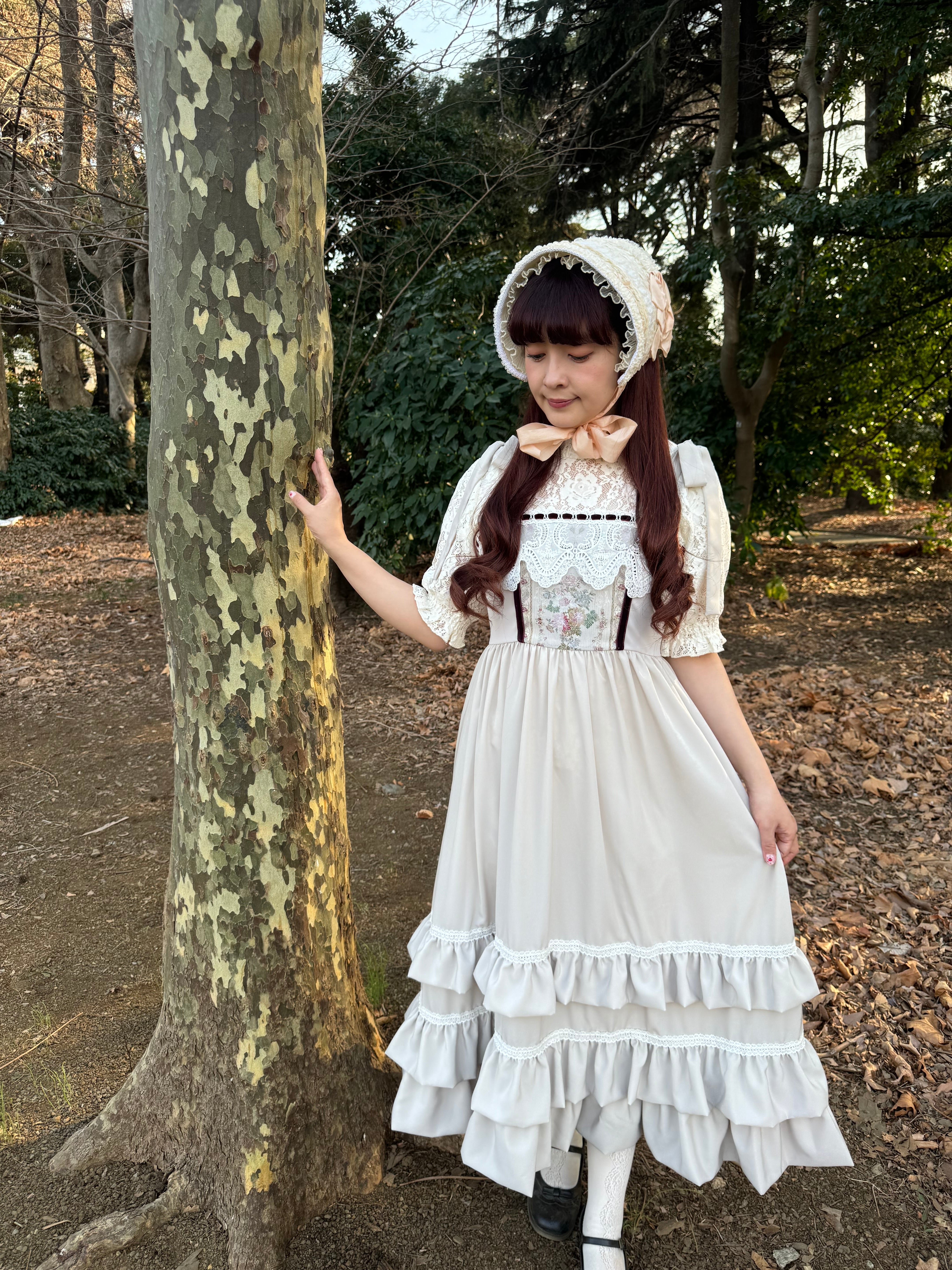 フリルペプラムジャンパースカート | dolce piu amabile