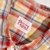 Papas パパス WORLD TOUR チェック 長袖 シャツ L/マルチカラー系 メンズ