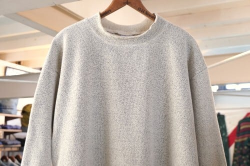 90's oversized mock neck cotton Sweater GARYO
