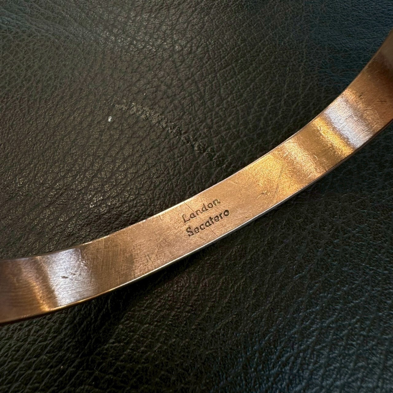 ランドンセカテロ(Landon Secatero) カッパー&シルバーコンビバングル - 4