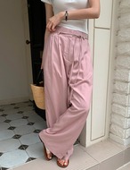【新作5％OFF・3日間】Viscose Waist-String Pants_3colors