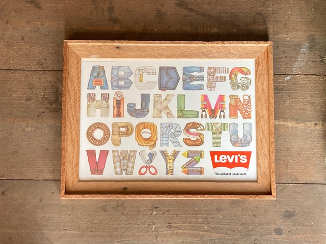 Levi’s 1983 alphabet poster