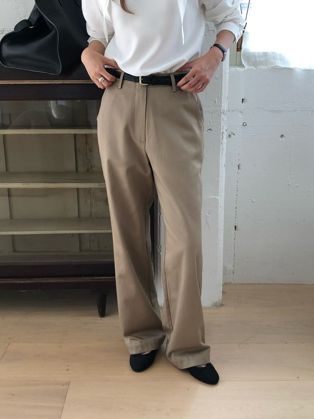 (予約) verveine / Beline brushed rayon cotton pants 2color