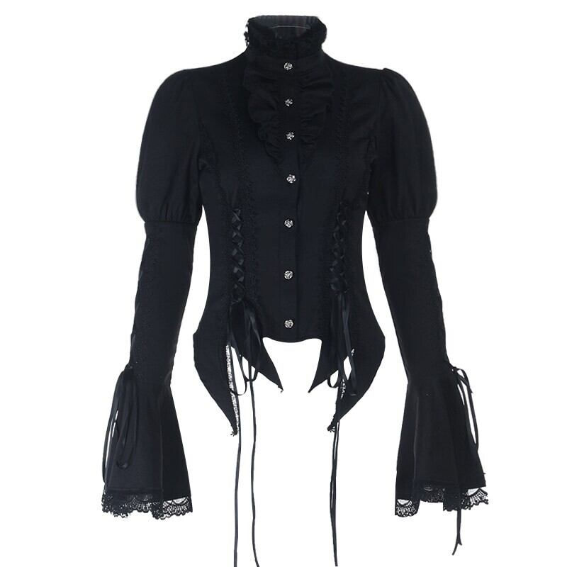 Sheer lace blouse r0162