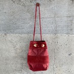 suede × nylon mini bag