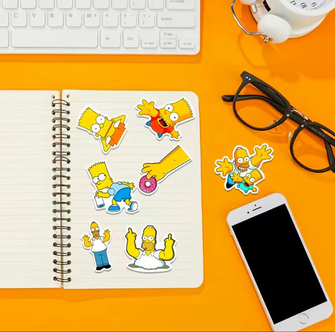 送料無料！【 The Simpsons / シンプソンズ 】STICKER（ステッカー）50枚SET　〚アメリカン雑貨 アメトイ〛