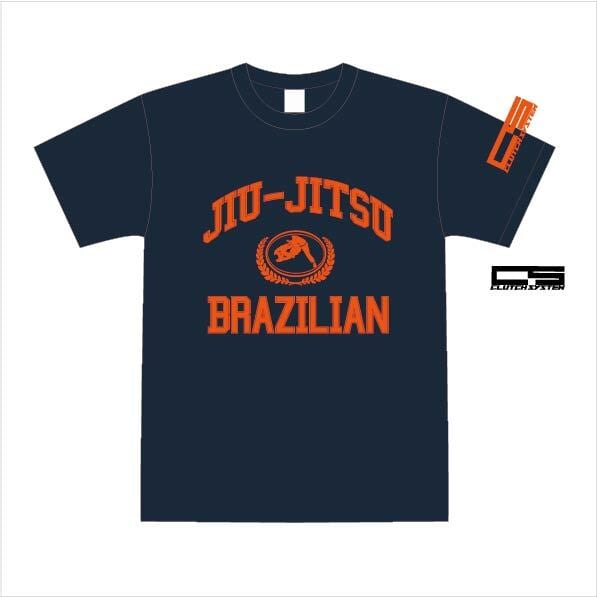 柔術 カレッジロゴTシャツ ネイビー | レイジングスタッフ商会