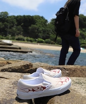 VANS CUSTOM - The Vintage Flames レッド