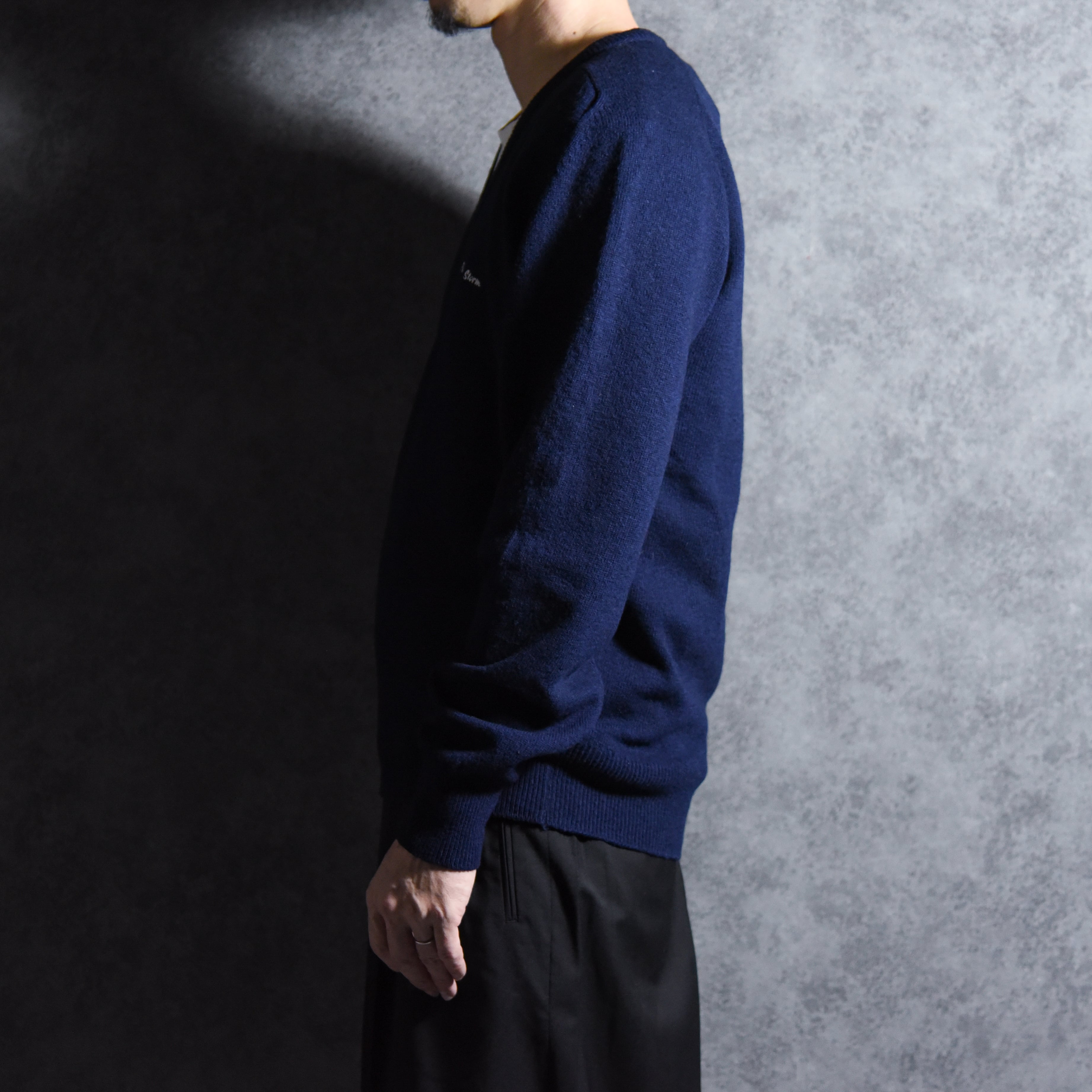 80-90s Peter Storm V Neck Sweater Knit Made in UK ピーターストーム