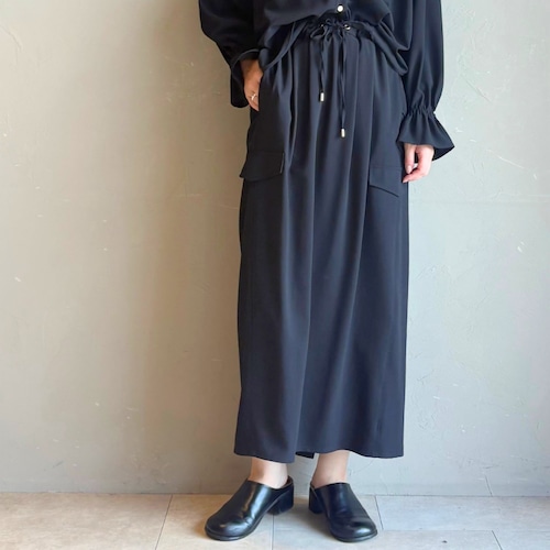 《 8/末入荷・発送 》【 CYNICAL 】リッチジョーゼットカーゴスカート