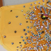 社交ダンス 衣装 ラテン ドレス ワンピース ラテンドレス 黄色 軽い デモ 競技 パーティ 発表会 イエロー系 おしゃれ デザイン かわいい パーティードレス 発表会衣装 デモ用ドレス ラテンダンス衣装 社交ダンス衣装 女性用 ドレス Mサイズ 競技用ドレス