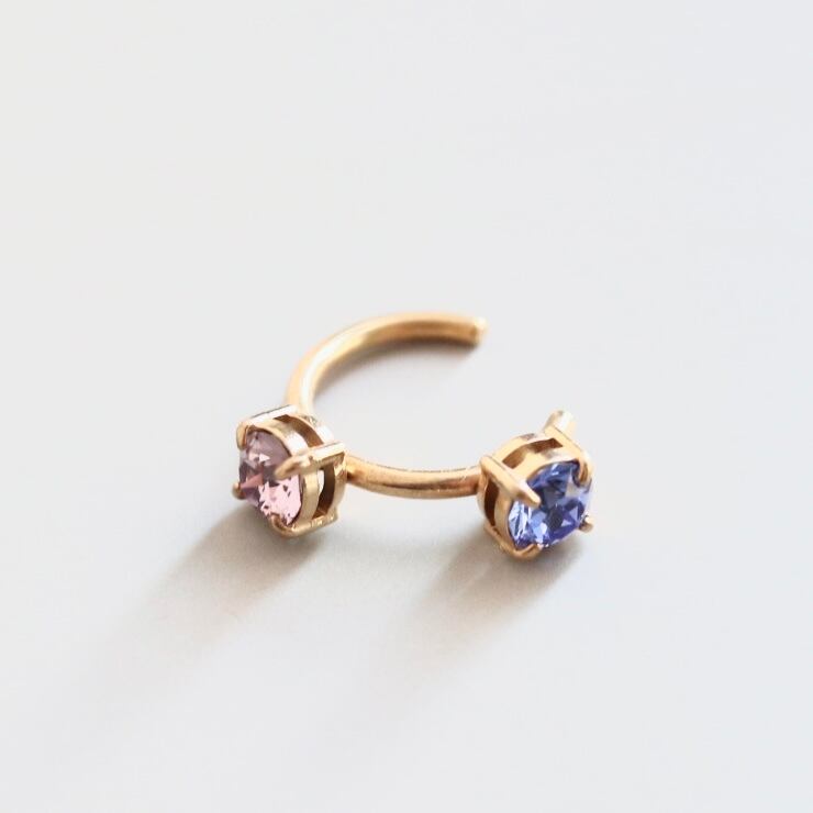 【イヤーカフ】選べる2色のストーン