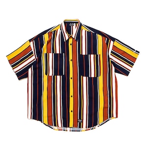 fourthirty 430 S/S DRP STRIPE BIG SHIRTS Sサイズ