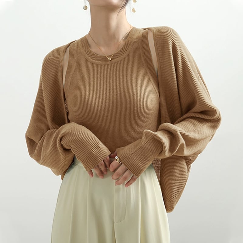 レリアン アンサンブル カーディガン トップスセット 11号 羽織り 楽天市場】カーディガン レディース Vネックスウェットワイド