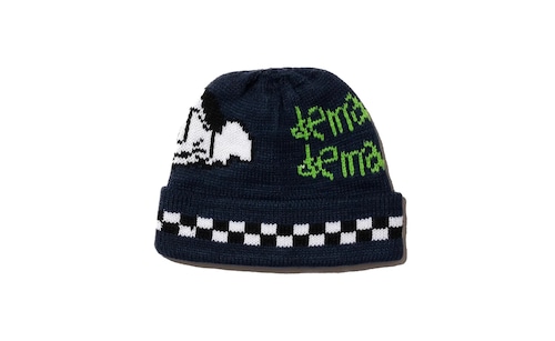 DEMARCOLAB｜I MISS YOU DOGGIE BEANIE -Black-