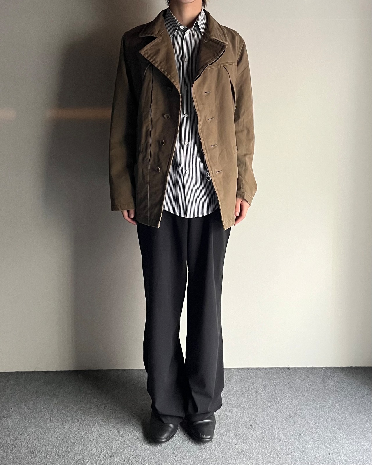 【ato】cotton moleskin double riders jacket
