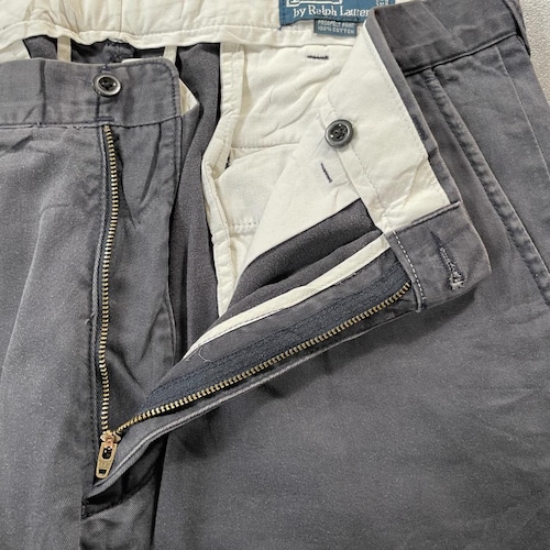 00s Polo by Ralph Lauren 36/30 グレーチノパンツ 詳細写真12