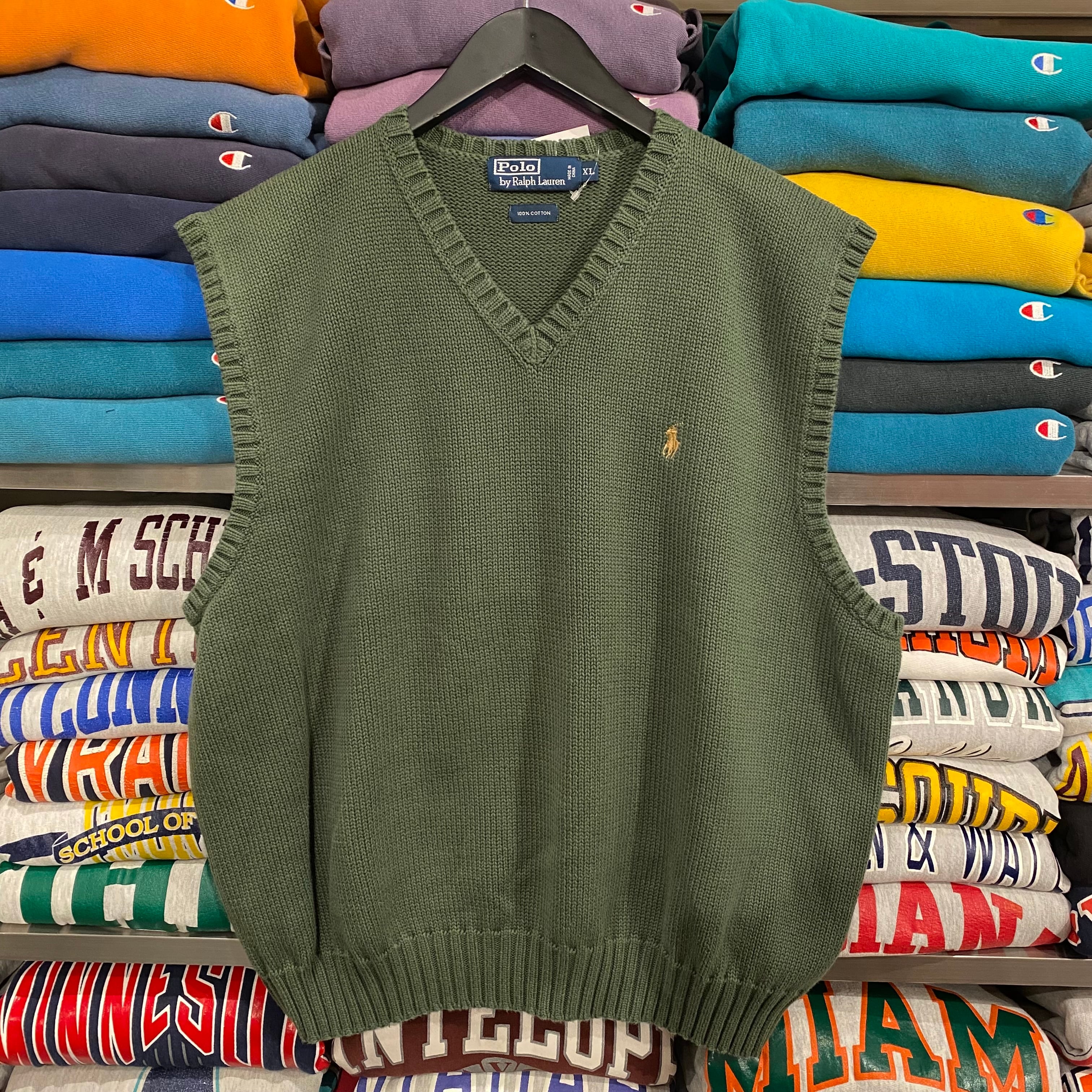 sahara　売約済み　90s RALPH LAUREN　ベスト 90s RALPH LAUREN COTTON KNIT VEST | BerBerJin / & BerBerJin