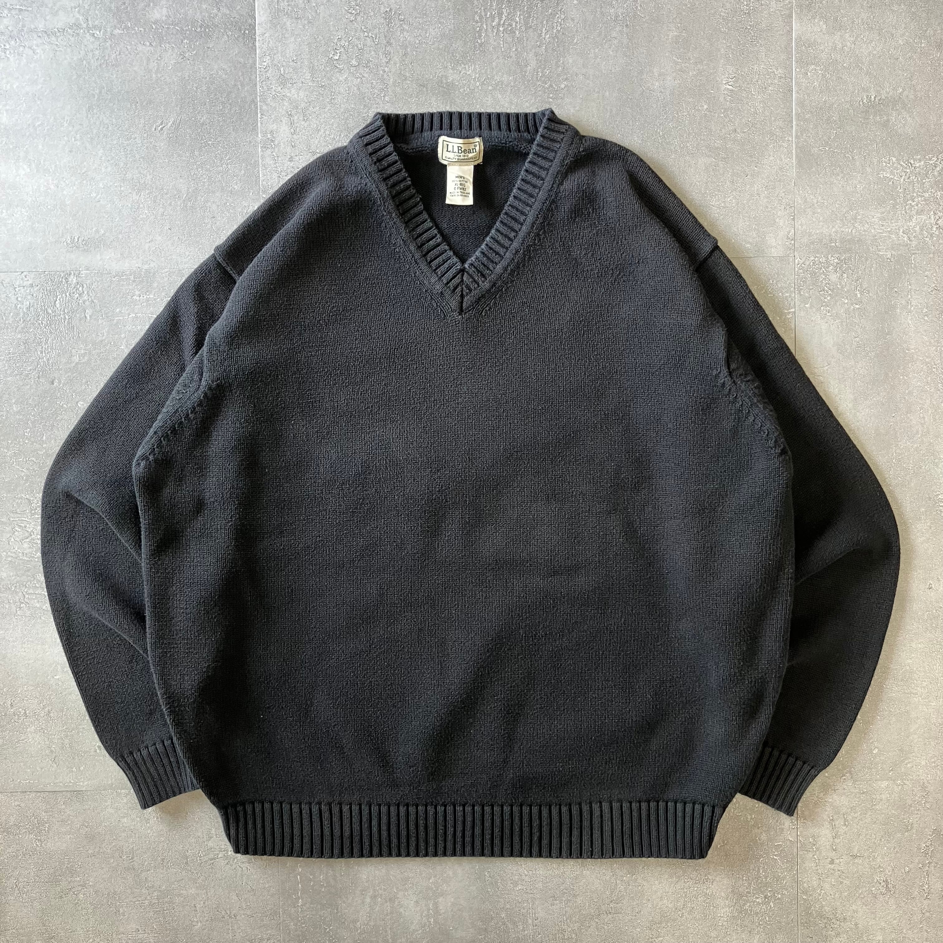 L.L.Bean 00s コットンニット ブラック No.1572