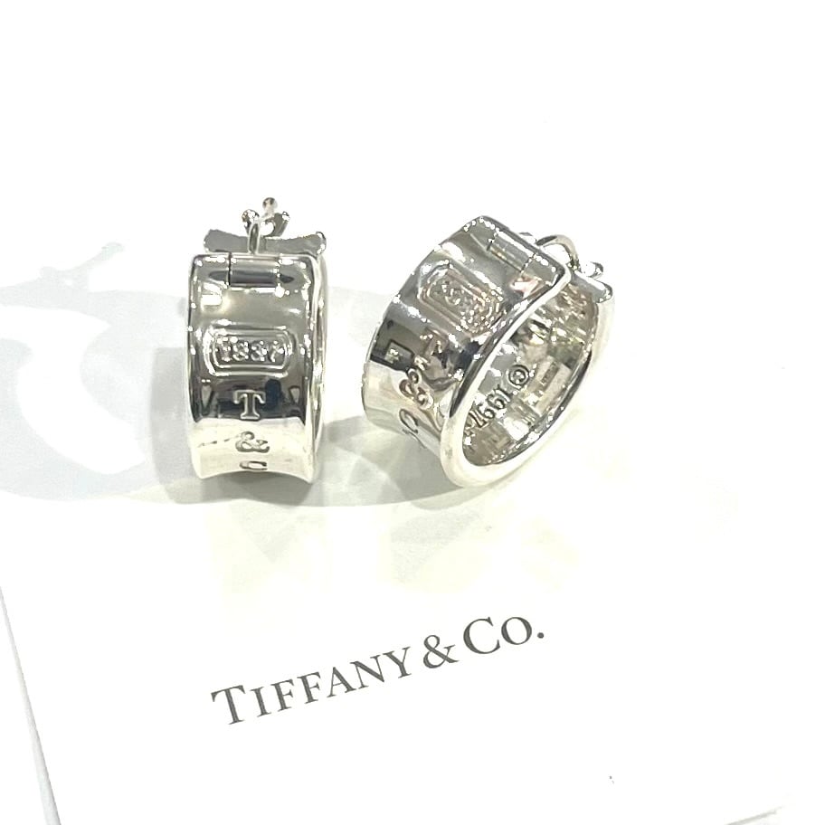 希少90s TIFFANY&CO 初期 ヨーヨー シルバー925藤原ヒロシ 希少【TIFFANY&CO.】【ピアス】2596 T&CO SV925／1997刻印／重厚感ある