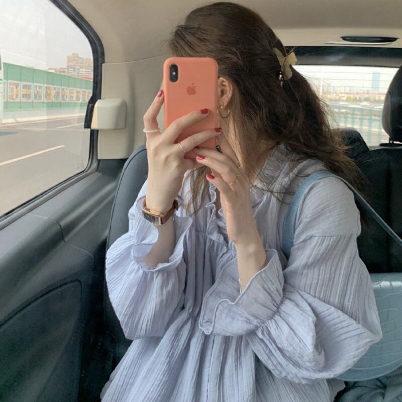 トップス シャツ プルオーバー 袖あり 長袖 Vネック ストレート レース フリル リブ かわいい 大人可愛い カジュアル 大人 おしゃれ お洒落 レトロ 大人女子 こなれ感 ラフ ガーリー ルーズ 無地 春 夏 レディース 女性用 デート お出かけ 女子会 お泊まり 休日 イベント 普段使い 韓国 ファッション コーデ スタイル サイズ S M L XL ゆったり ゆる アプリコット ライトブルー