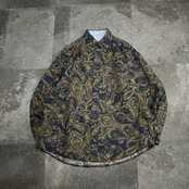 paisley pattern linen shirt