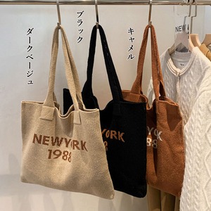 ニット トート バッグ レディース ロゴ 大容量 A4 通勤 通学 大人 かわいい きれいめ おしゃれ カジュアル 肩掛け 軽量 大人可愛い 大人女子