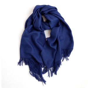 THE INOUE BROTHERS／Non Brushed Large Stole／Navy